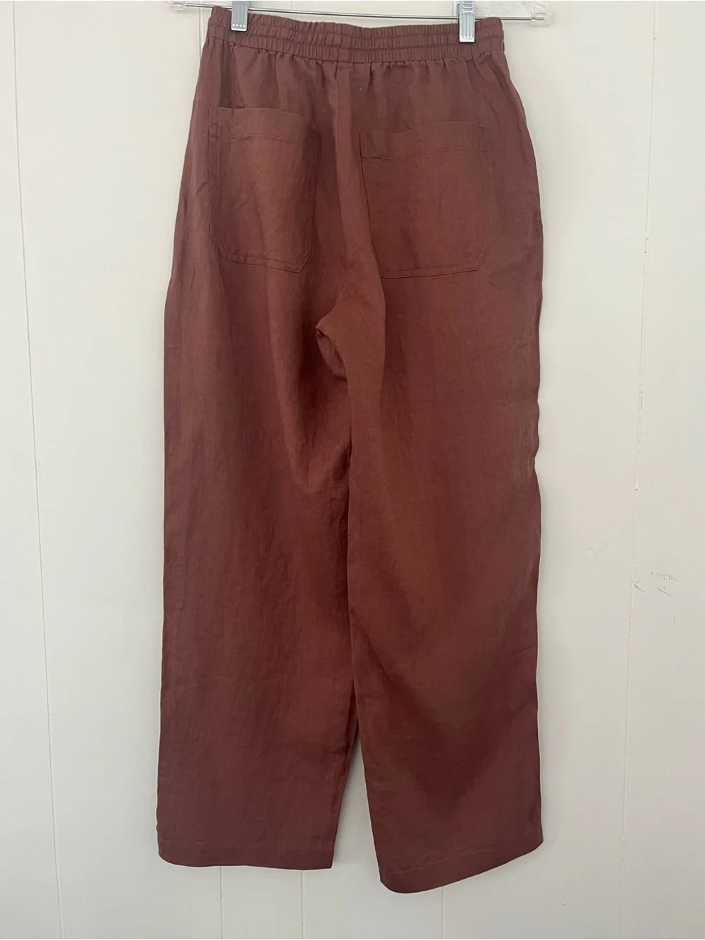 Banana Republic The Getaway Straight Leg Pull On Pant in Linen Size XS